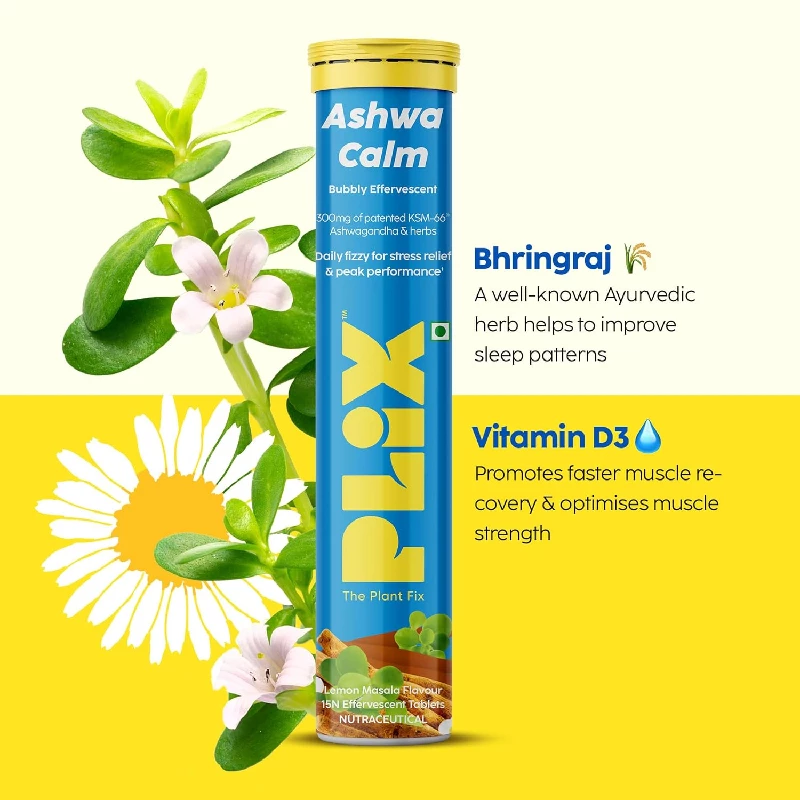 PLIX- THE PLANT FIX  KSM-66 Ashwagandha Gold Standard Effervescent, 225 g-9.webp